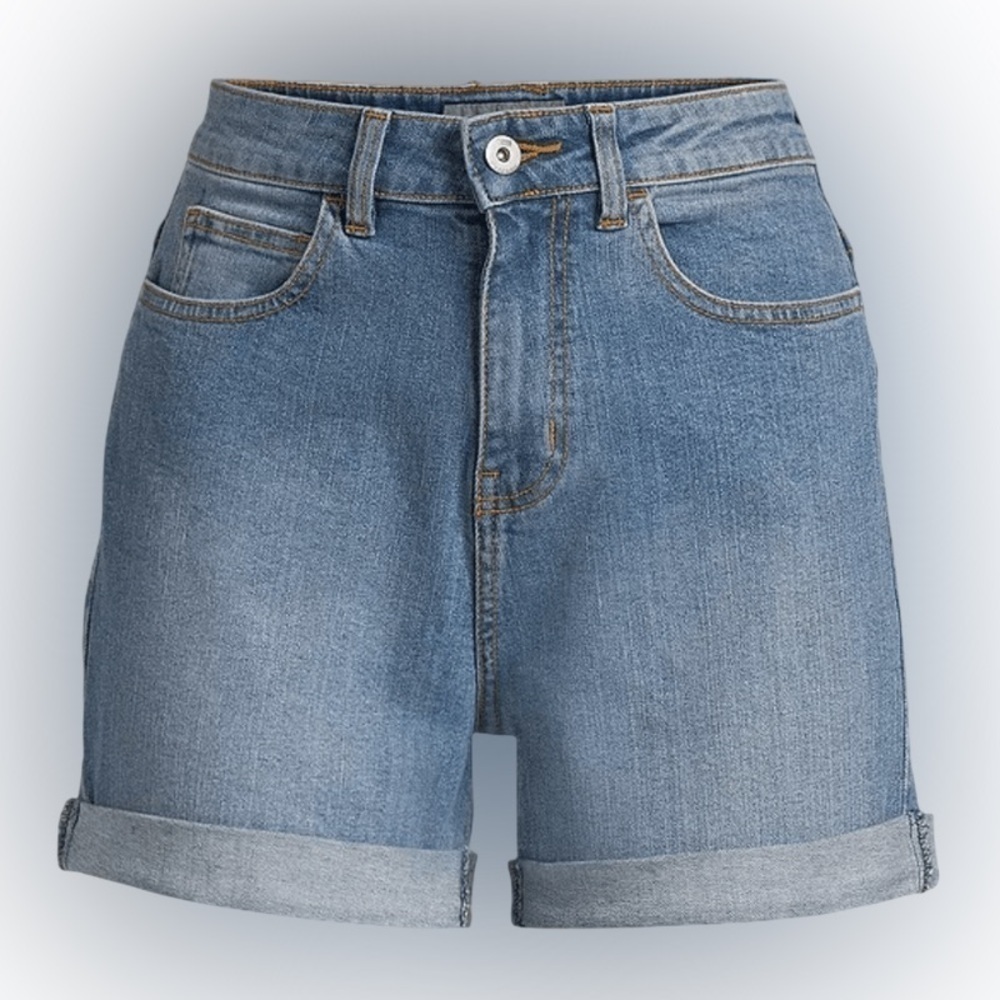 [28]Vans W HIGH RISE ROLL CUFF SHORTS - Picture 3 of 11